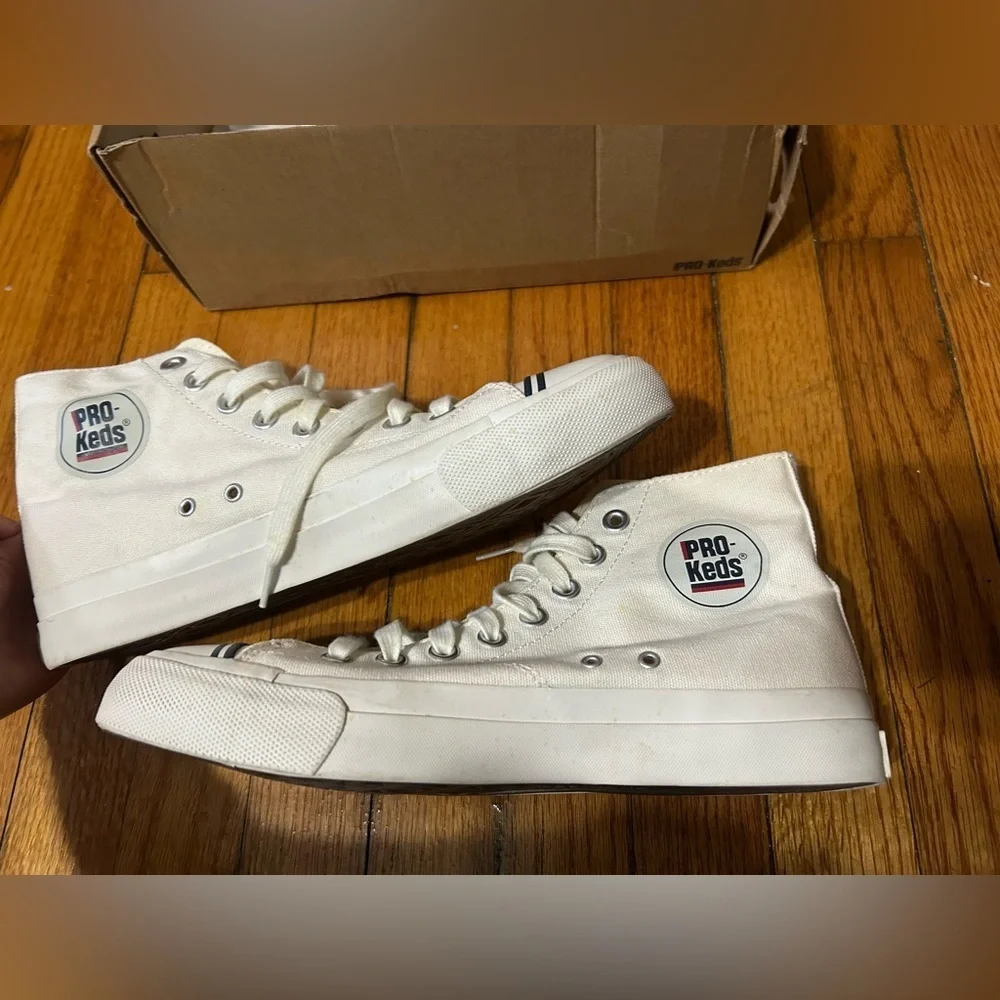 Pro-Keds Royal Hi White  - Men's Size 9